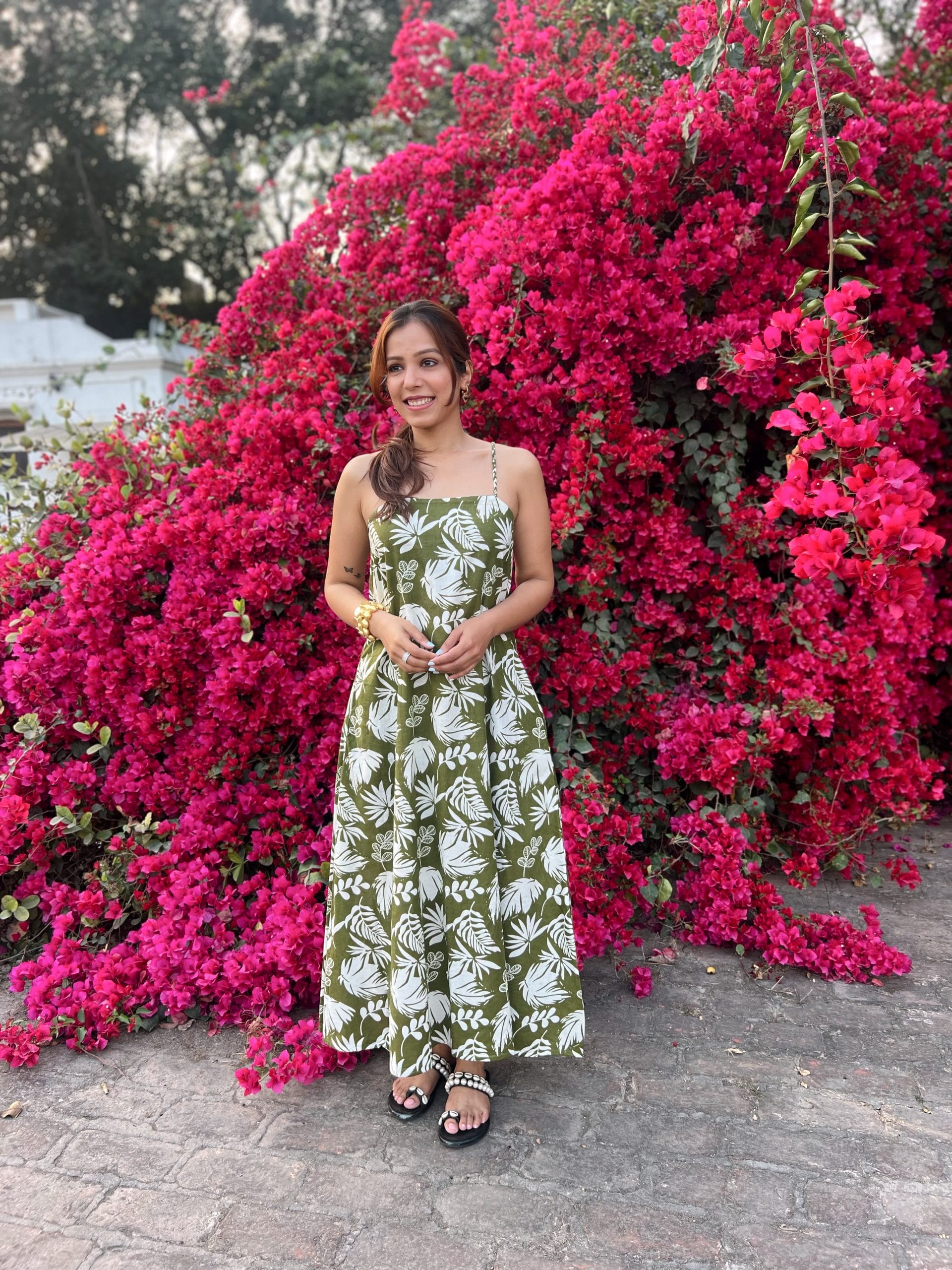 Green cotton tunic