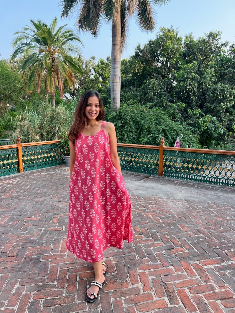 Pink Tunic With Double Straps