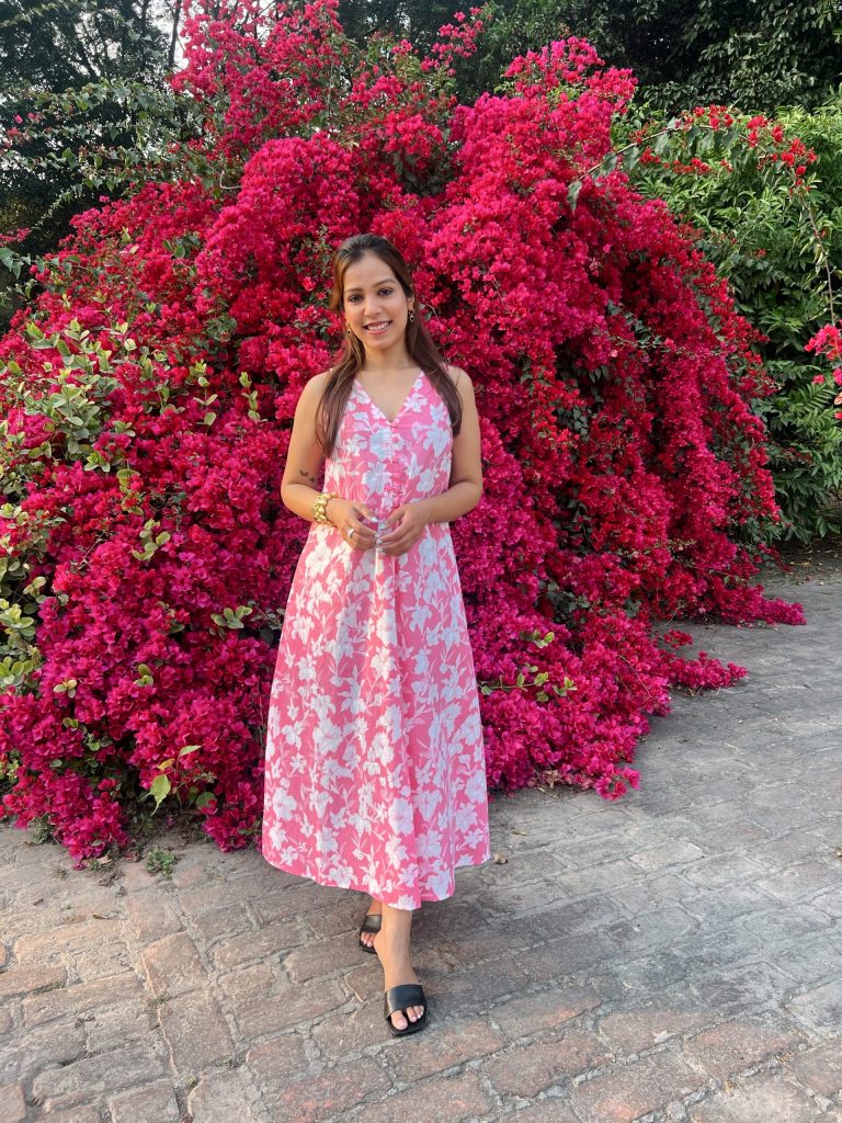 Pink Floral Tunic