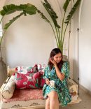 Teal Blue Short Kaftan