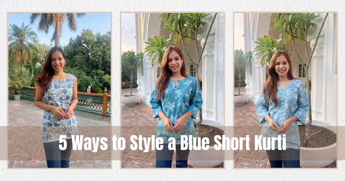 5 Ways to Style a Blue Short Kurti